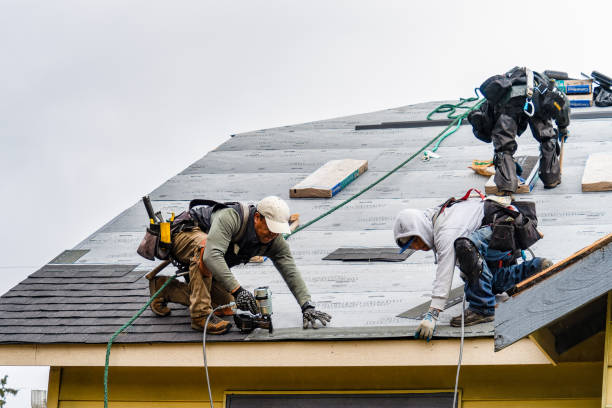 Professional Gutter Installation technician working in Perryville, MD